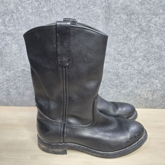 Red Wing Shoes Pecos Style Black  Pull On Boots 1192 Men's Size 8 B - Picture 1 of 11